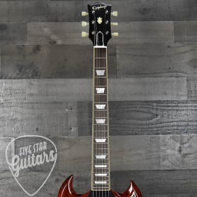 Epiphone 1964 SG Standard Maestro Vibrola Reissue - Cherry Red with Hardshell Case image 3