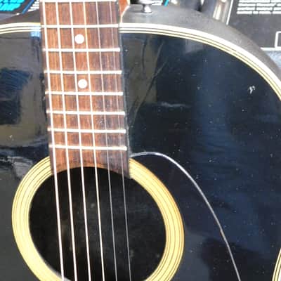Vintage 1983 Applause by Ovation AA-31 Acoustic-Electric w/ Case! Gloss Black! VERY NICE!!! image 12