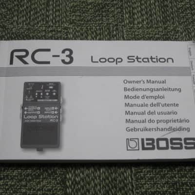 lightly handled genuine Boss Owner's Manual for RC-3 Loop Station (NO pedal / NO other items) specifically from 2012 (172 total pages cover to cover) English, German, French, Italian, Spanish, Portuguese, Dutch image 1