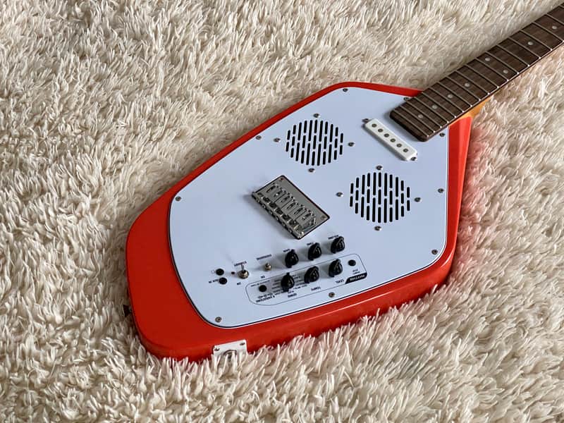 Vox Apache 2 Electric Guitar Salmon Red w/ Free Digitech Trio Pedal image 1