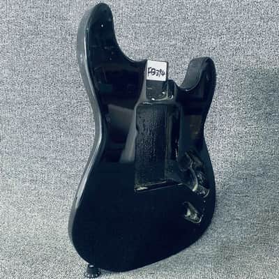 Black Strat Style Guitar Body in Solid Wood image 3