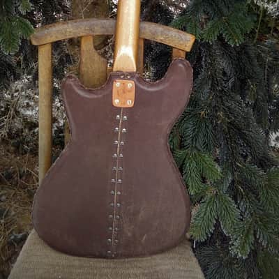 Klira Triumphator 1960 vintage German guitar Framus Hofner Hopf leather cover image 3