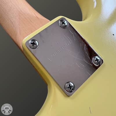 Squier Tom DeLonge Stratocaster Butter Cream Road Worn – Very Good Condition image 19