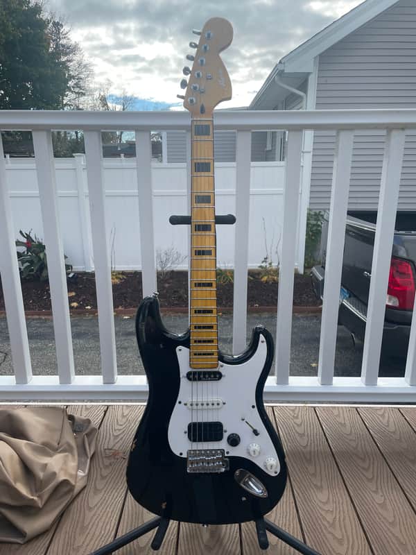 Squier Stratocaster  2008 Worn Black image 1
