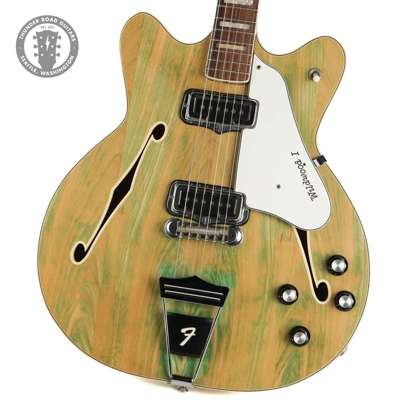 1967 Fender Coronado II Wildwood 1 Rainbow Green image 1