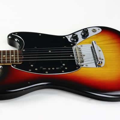 1978 Fender Mustang Sunburst Vintage Electric Guitar w Original Hard Case & Strap image 15