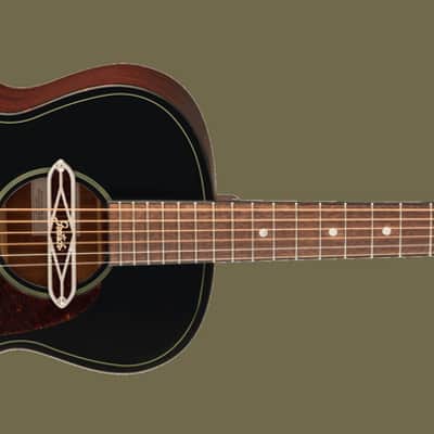 Gretsch Roots Collection Jim Dandy Deltoluxe Concert Black Electro Acoustic Guitar image 3