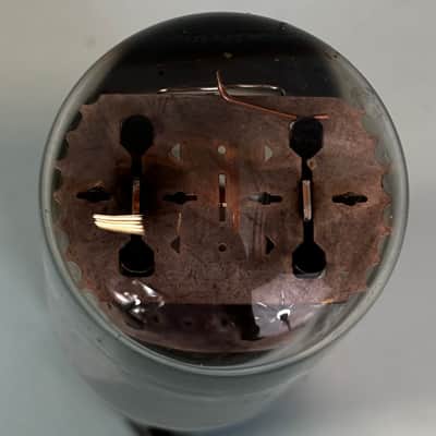 1961 RCA 5R4GYB Vintage Brown Base Black Plate Side D Getter Rectifier Tube!T475 image 5