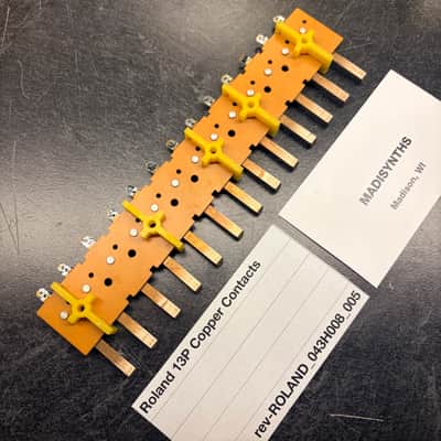 ORIGINAL Roland Replacement 13P Copper Contacts (043H008) for Jupiter-8, Jupiter-6, Juno-6, Juno-60, System-100M, etc image 2