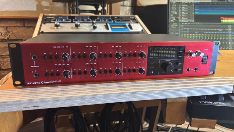 Focusrite Clarett 8Pre X Thunderbolt Audio Interface 2010s - Red image 1