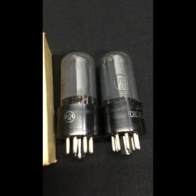 NOS PAIR RCA JAN CRP 117N7GT Smoked Glass Radio Vacuum Tubes TESTED L.9731 image 3