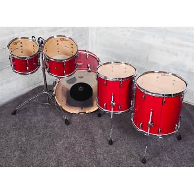 Used Pearl Professional Maple 5pc Drum Set Sequoia Red - Very Good image 8