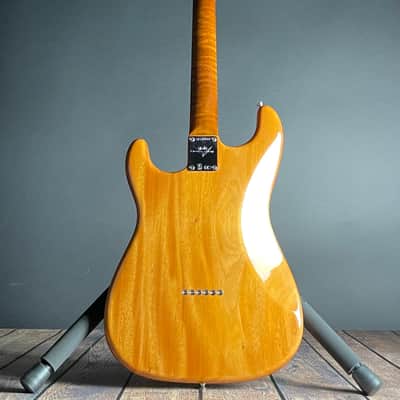 Fender Custom Shop Artisan Dual P90 Koa Strat, NOS, Rosewood Fingerboard- Aged Natural image 8