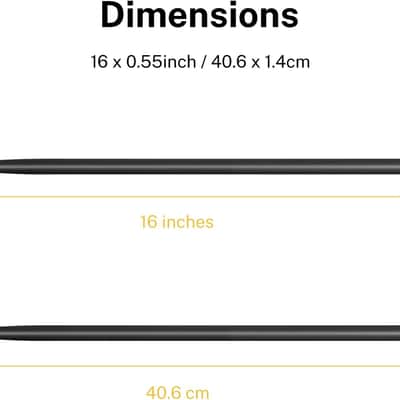 Drum Sticks, 5A Drumsticks Classic Maple Wood Black Drumsticks With Storage Bag, 2 Pairs image 2