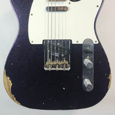 Fender Custom Shop 1960 Tele Relic, Time Machine, Ash Body, AAA Rosewood FB, Magenta Sparkle, w/HSC image 5