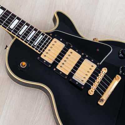 1989 Burny Black Beauty Custom '57 Model RLC-65 3 Pickup w/ VH-3 Pickups, Japan Fernandes image 7