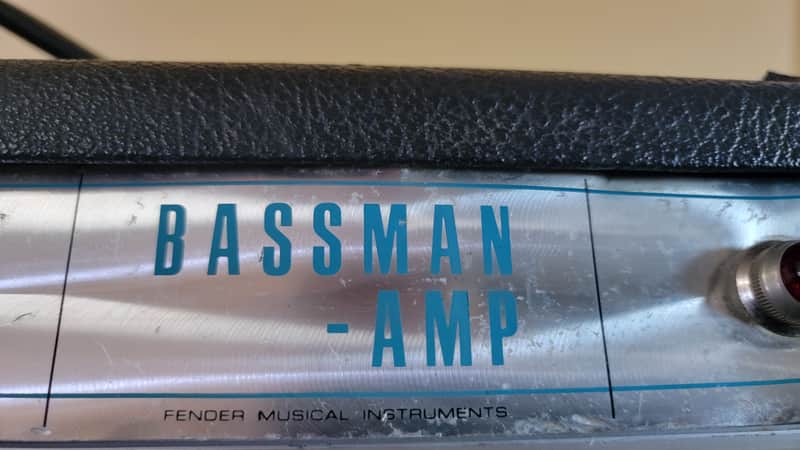 Fender Bassman "Drip Edge" 2-Channel 50-Watt Guitar Amp Head 1968 - 1969 - Silverface image 1