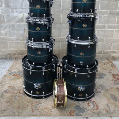 SHELLS ONLY Tama starclassic early 2000 - blue galaxy sunburst image 7