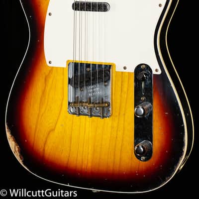 Fender Custom Shop LTD Tomatillo Telecaster Custom Relic Bleached 3-Tone Sunburst (146) image 1