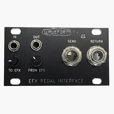 Waveform Magazine 1U EFX Pedal Interface Effects Pedal Adapter 14HP Module Assembled image 1