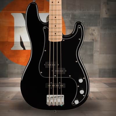 Squier Affinity Series Precision Bass PJ Pack - Maple Fingerboard - Black - Gig Bag - Rumble 15 - 120V image 1