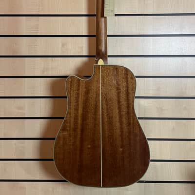 D'Angelico Excel Bowery Vintage Natural All-Solid Acoustic Guitar Gigbag Made in China image 9