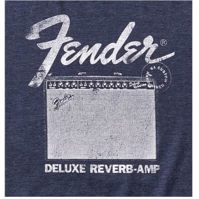 Fender Deluxe Reverb Blue T-Shirt - Medium image 2