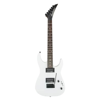 Used Jackson JS Series JS11 Dinky Electric Guitar - Snow White w/Amaranth FB image 2