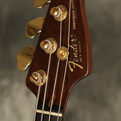 1983 Fender Gold Elite II Precision Bass Walnut image 8