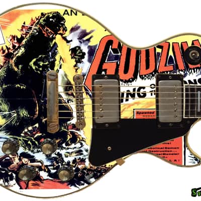 Sticka Steves Guitar Skin Axe Wrap Re-skin Vinyl Decal DIY Godzilla King of Monsters 212 image 1