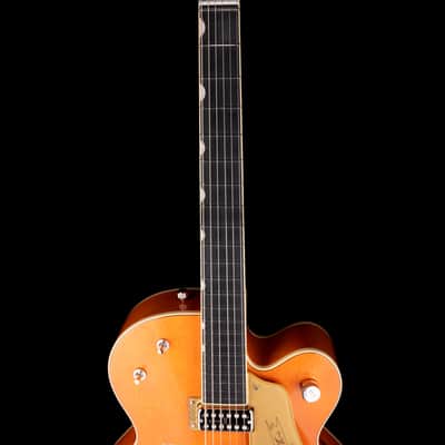 Gretsch G6120T-59 Vintage Select '59 Chet Atkins Hollow Body Lacquer Vintage Orange Stain with Case image 8