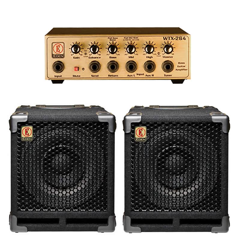 EDEN WTX264 Amp & TWO EX110 8-ohm 10
