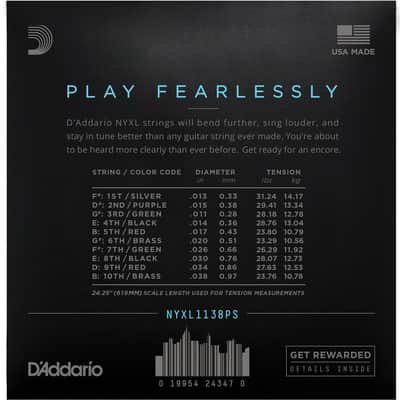 D'Addario E9 Pedal Steel Strings - NYXL1138PS image 2