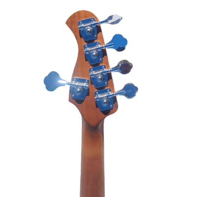 NEW DHATARATTHA CUSTOM GUITARS J-BASS 5-STRING - PURPLE/PAISLEY RELIC - NAMM 2025 image 6