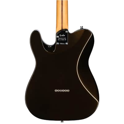 Fender American Ultra II Telecaster Electric Guitar, Ebony Fingerboard (with Case), Texas Tea image 5