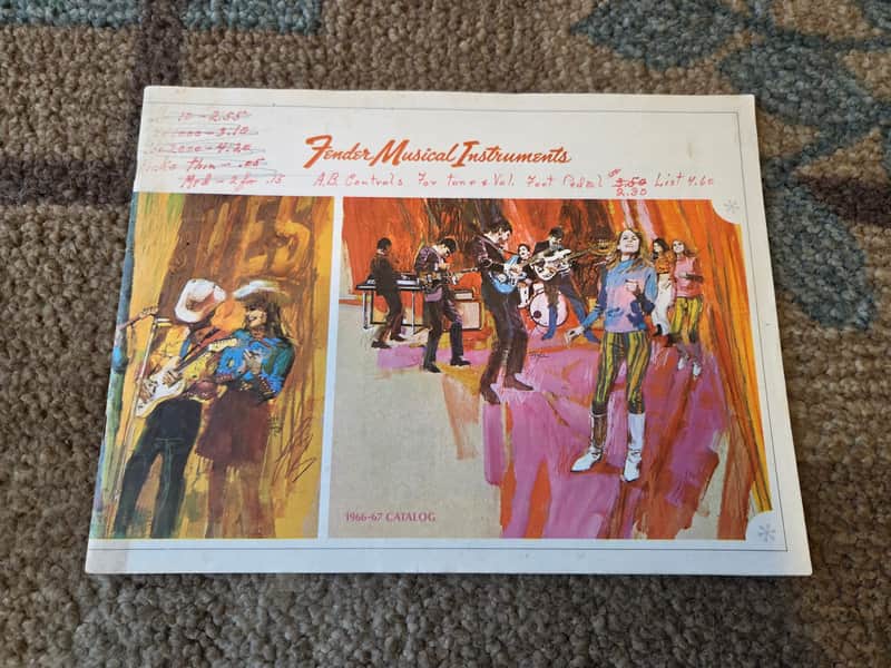 Vintage 1966-1967 Fender Musical Instruments Full-Line Catalog! Rare, Original Case Candy, Paperwork! image 1