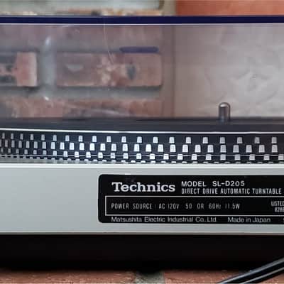 Technics SL-D205 Turntable Direct Drive Semi Automatic Like New with AT Cartridge & Headshell image 5