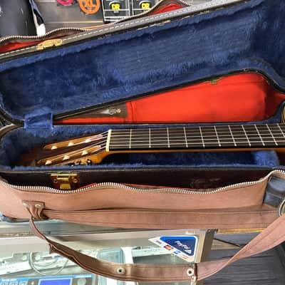 M. Horabe Model 35 Natural Gloss Finish Classical Nylon-String Acoustic Guitar with Case & Cover image 17