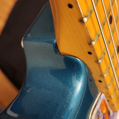 Fender American Standard Stratocaster with Matching Headstock 1995 - Surf Green - Painted Pickguard image 8