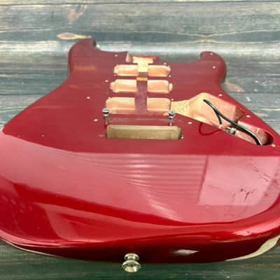 80s FERNANDES FST-80 Stratocaster Type Alder Body Candy Apple Red Made in Japan image 7
