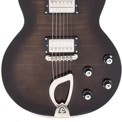 Guild Newark St Collection Aristocrat HH Electric Guitar in Trans Black Burst image 1