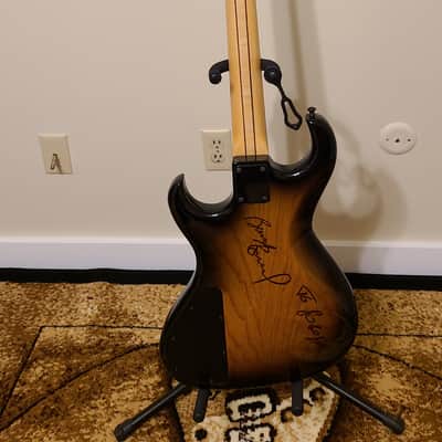 Rick Turner Custom Piezo Fretless Clear Burst image 2
