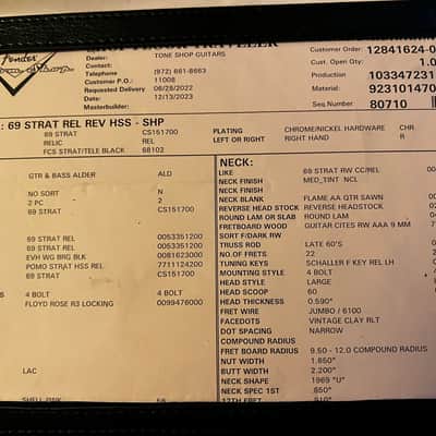 Fender Stratocaster Custom Shop Floyd Rose. Relic’d Shell Pink image 18