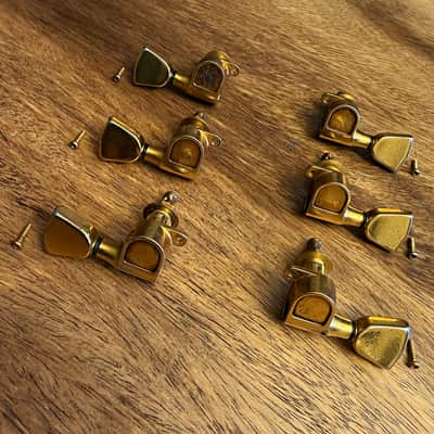 Vintage Gibson-branded Schaller M6 180 gold tuners - '78 original 3x3 set - Norlin Era Les Paul Custom image 2