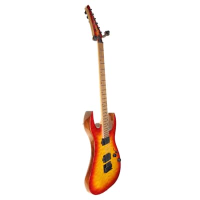 Spira S-500 QFB 500 Series Double Cutaway Mahogany Quilted Maple Top Canadian Roasted Maple Neck 6-String Electric Guitar image 7