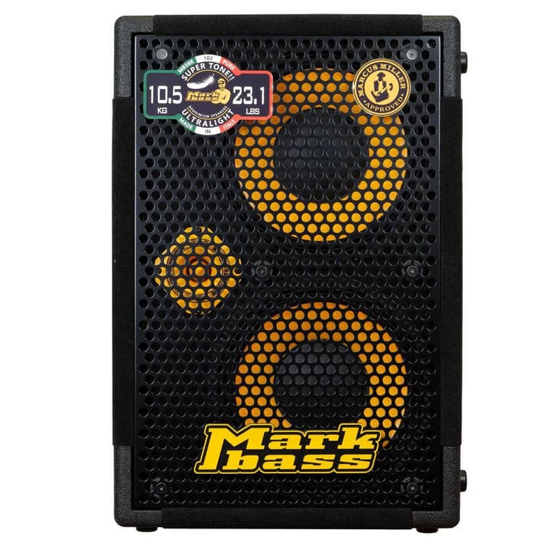 Markbass MB58R 102 PURE 2x10'' Neodymium Speakers + Hi-Fi Tweeter, 400W Rms, 8 Ohm Ultralight Bass Cab image 1