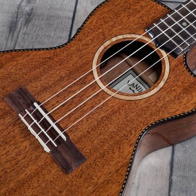 Lanikai MAS-CET All Solid Mahogant Tenor ‘Electo-Cutaway’ Including Styrofoam Case image 11