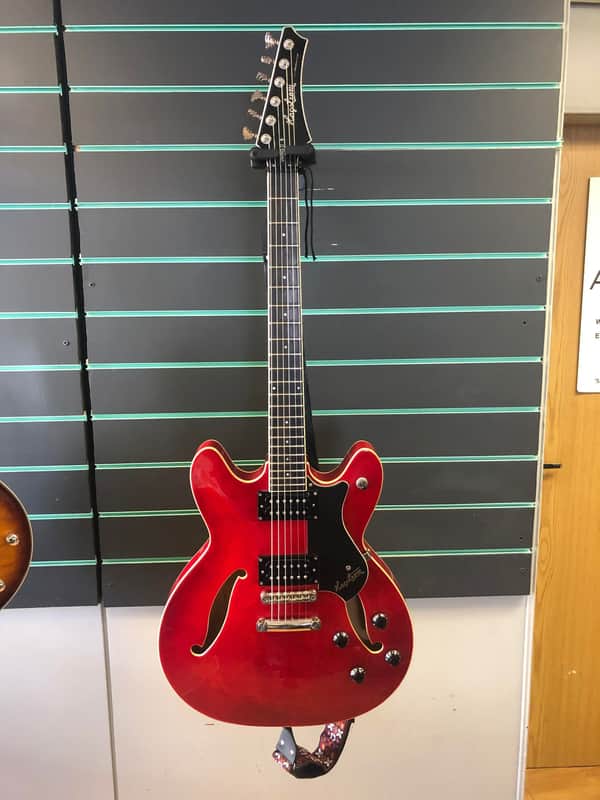 Hagstrom Viking II Ultralux Wild Cherry Transparent 2009 Semi Hollow Body Electric Guitar image 1