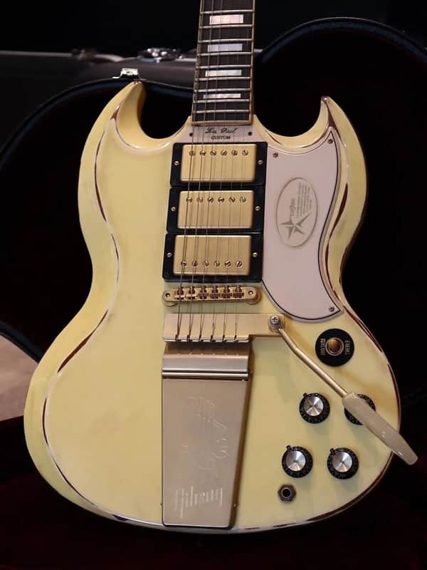 Gibson Custom shop 1963 Lespaul SG Custom Maestro Vibrola 2010 Classic White