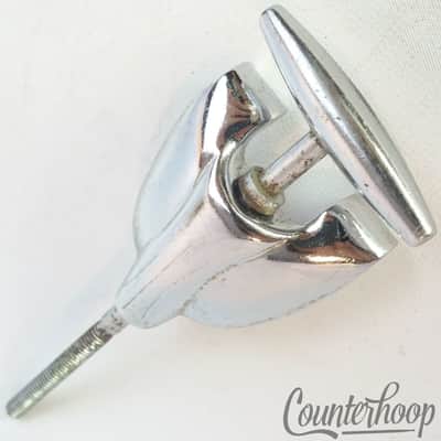 *Gretsch Bass Drum 1x Tension Rod/Claw Round Badge Chrome RB 4 1/4"Vintage 60s* image 2